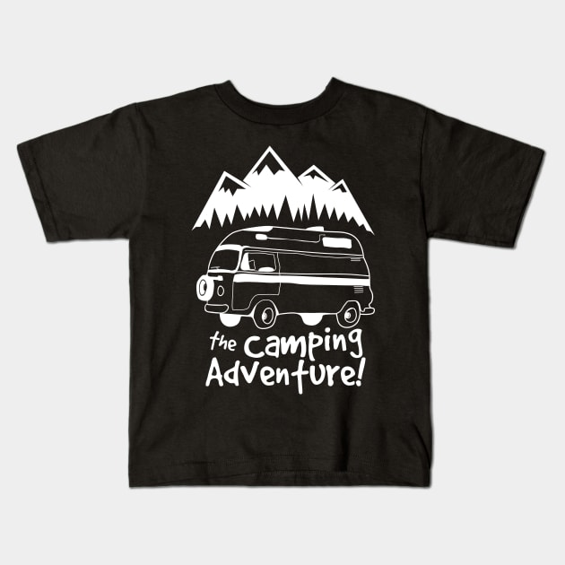 The camping adventure Kids T-Shirt by Scofano